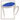 matt white / reflex blue