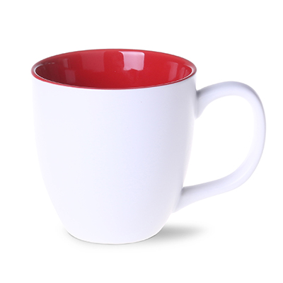 matt white / red