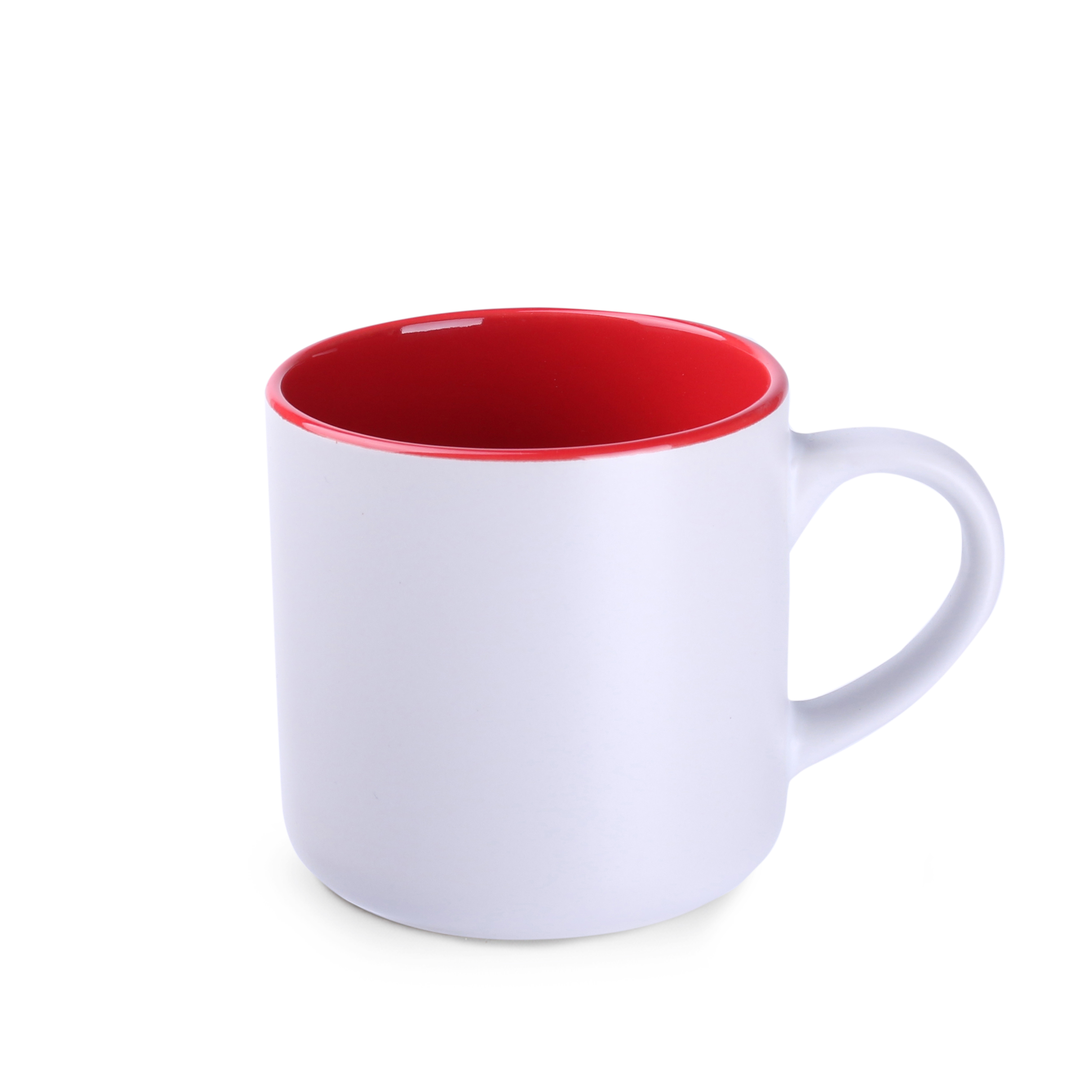 matt white / red