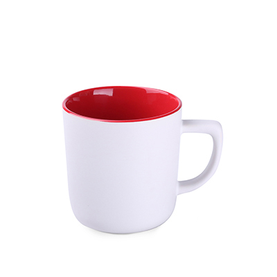 matt white / red
