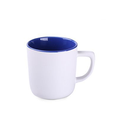matt white / reflex blue