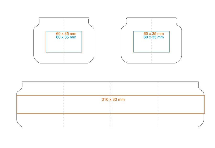 Standard imprint areas