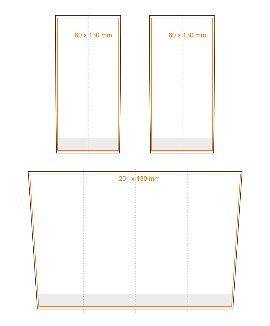 Standard imprint areas