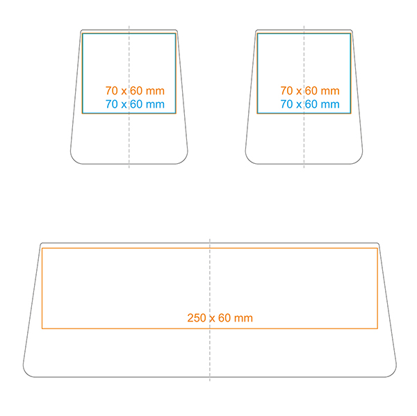 Standard imprint areas