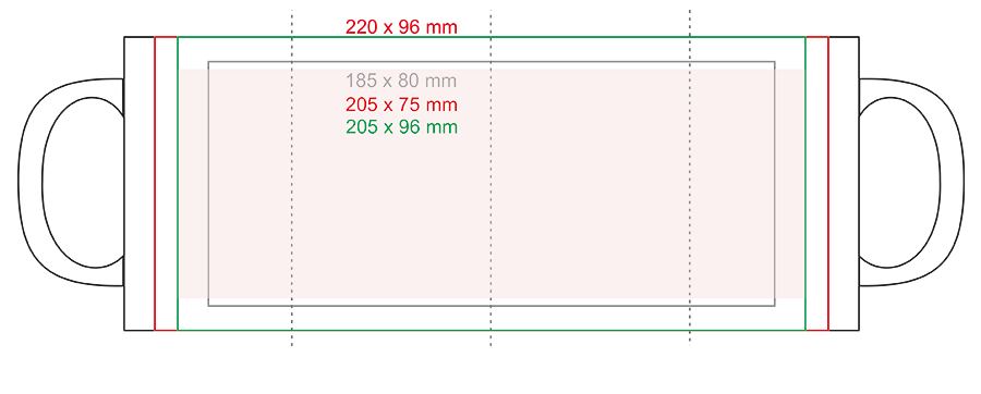 Standard imprint areas