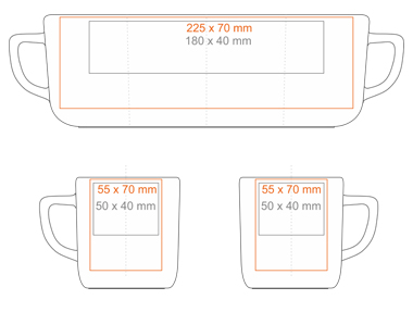 Standard imprint areas