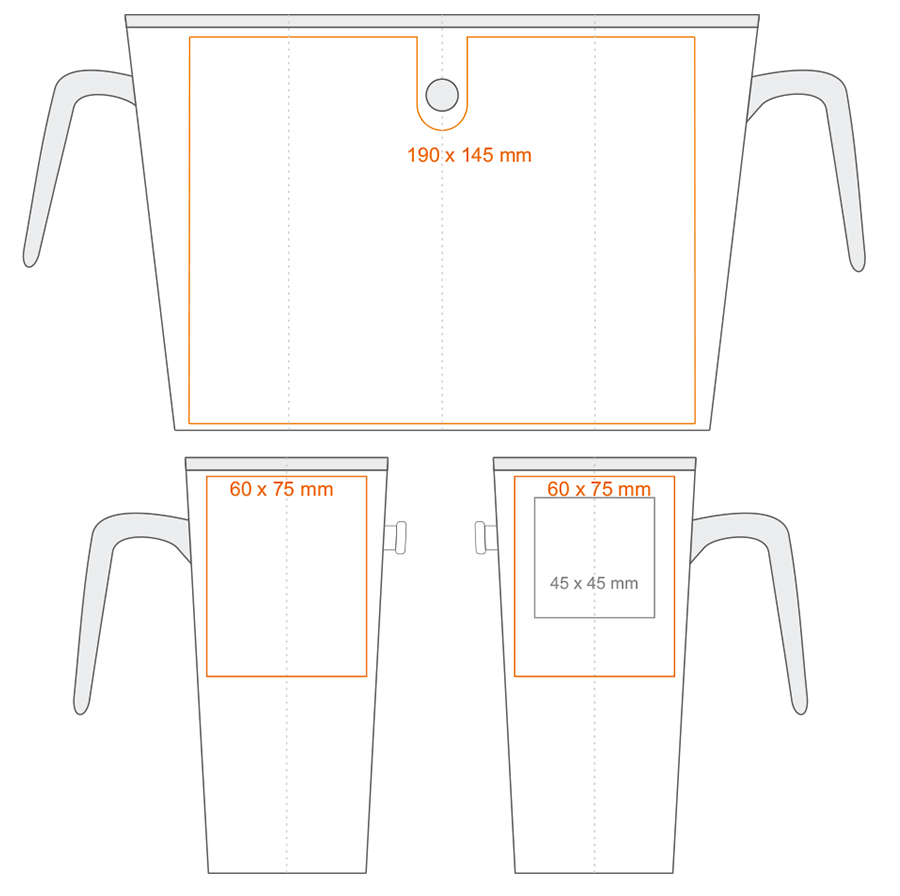 Standard imprint areas